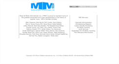 Desktop Screenshot of musicmediaintl.com